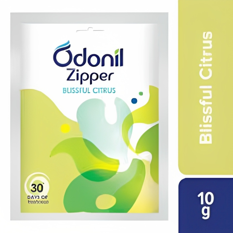 Odonil Zipper Air Freshener Blissful Citrus, 10g