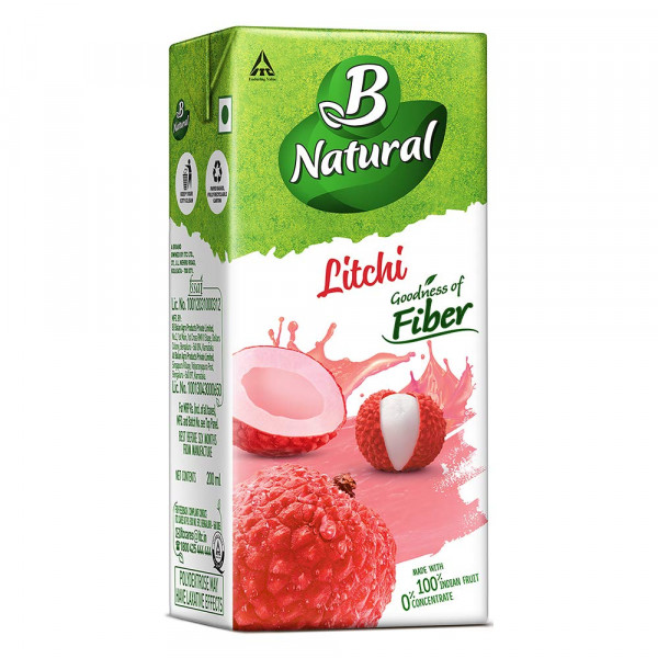 B NATURAL LITCHI LUCIOUS ENERGY DRINK 200ML