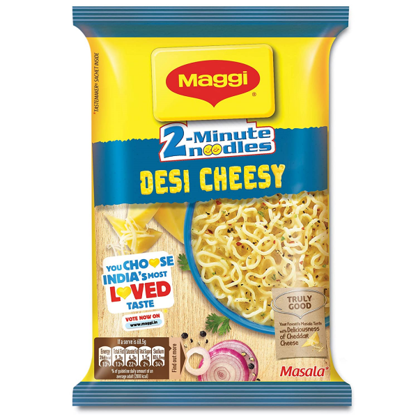 MAGGI 2-Minute Instant Noodles, Desi Cheesy Masala - 60