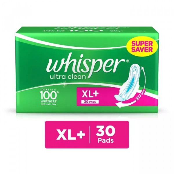 WHISPER ULTRA CLEAN XL+ 30N PAD