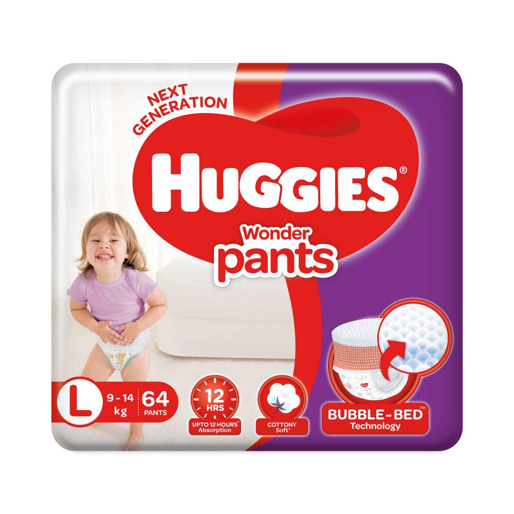 Huggies Wonder Pants, Large Size Diapers, 64 Count