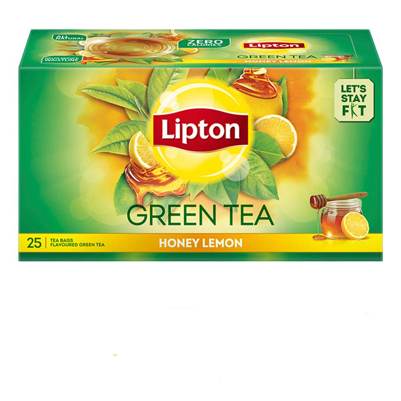 Lipton Honey Lemon Green Tea Bags, 25 Pieces