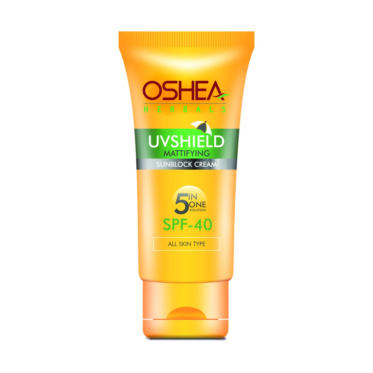OSHEA Uvshield Mattifying Sun Block Cream Spf 40, 120 G (Yellow)
