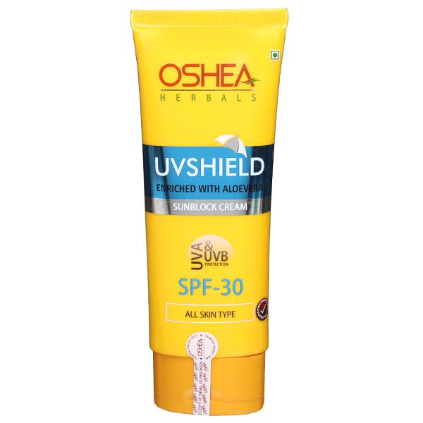 Oshea Herbals Uvshield Spf 30 Enriched With Aloevera Sunblock Cream 120 g