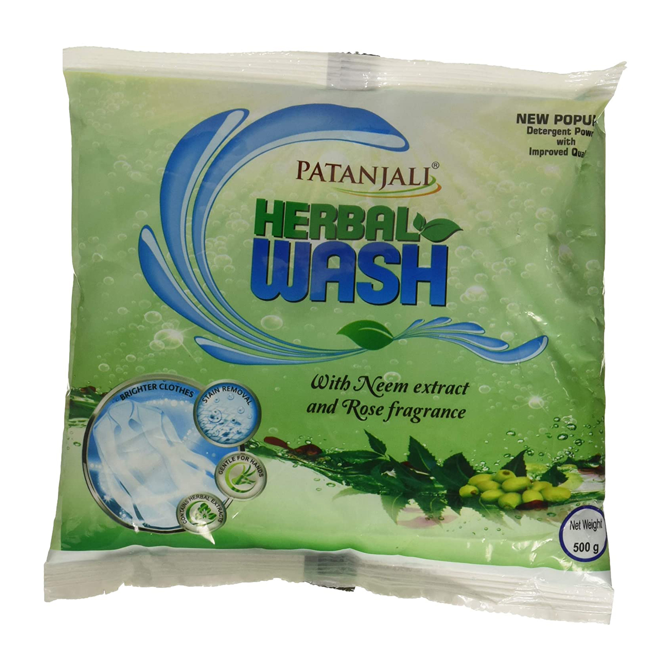 Patanjali Herbal Wash Detergent Powder - 500 g