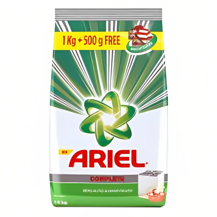 Ariel Complete Detergent Washing Powder 1.5kg (1kg Get 500g Free)