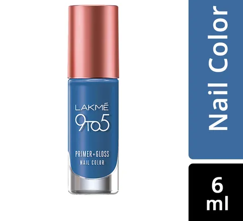 Lakme 9 to 5 Primer gloss Nail Color (Indigo Ink)