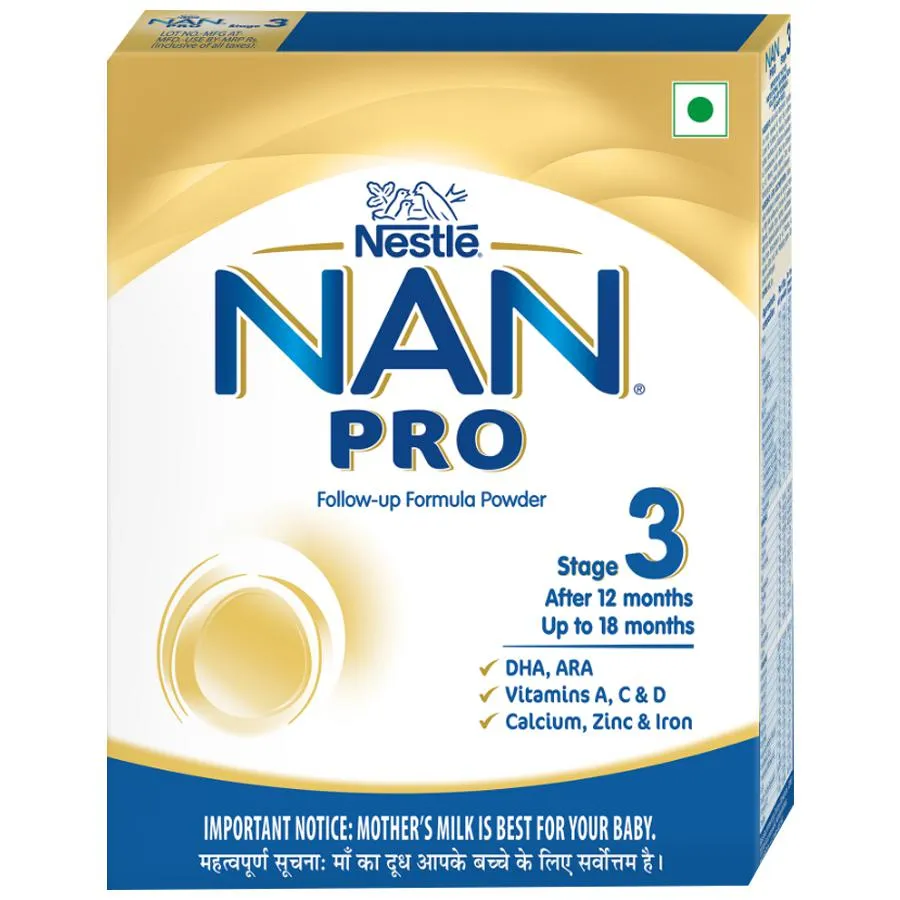Nestle NAN PRO 3 Follow-Up Formula-Powder (After 12 months) Stage 3 400g Pack