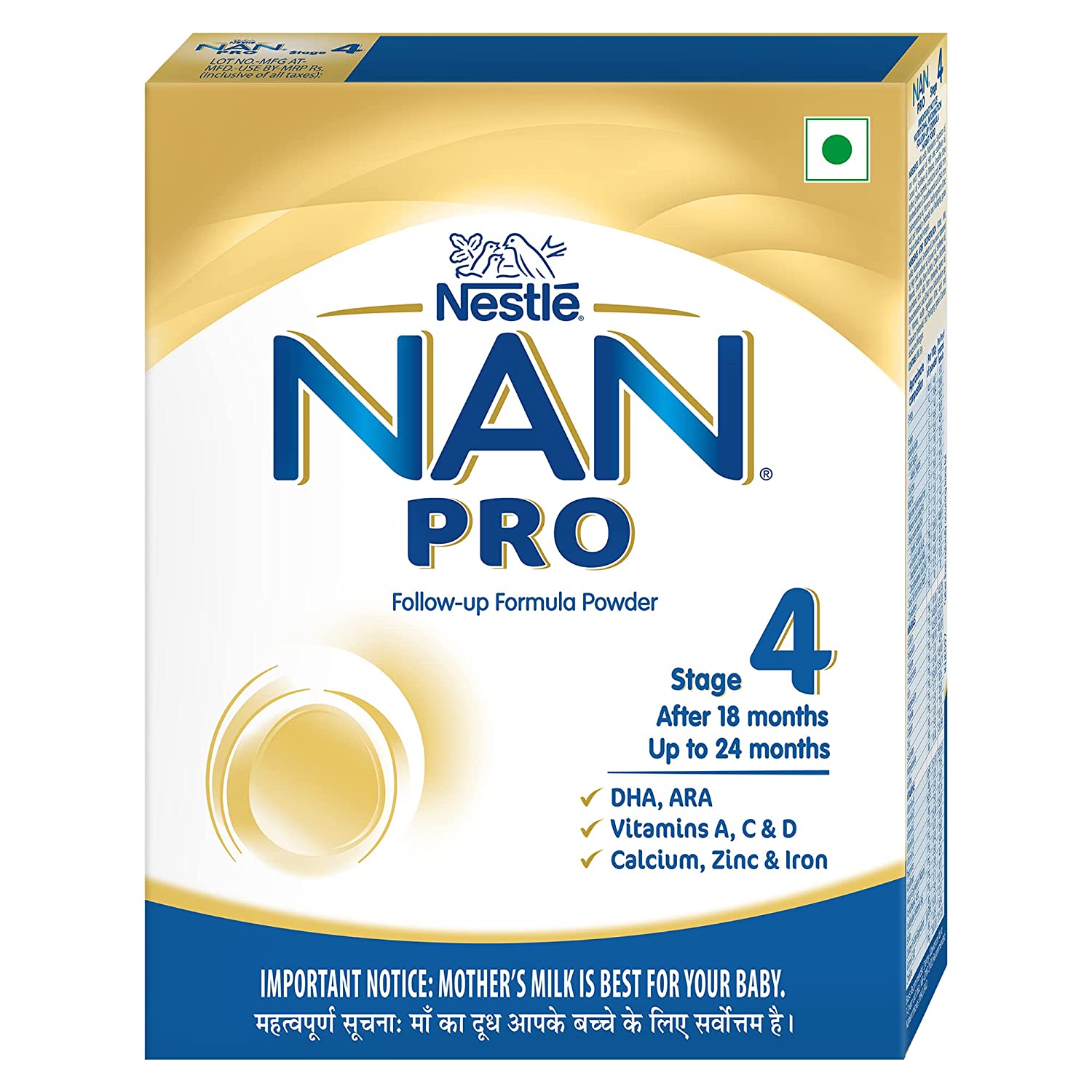 Nestle NAN PRO 4 Follow-up Formula Powder After 18 months Stage 4 400g