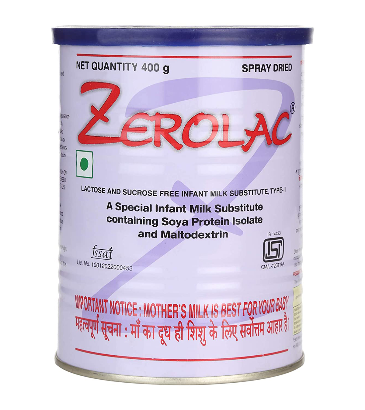 Zerolac Infant Milk Substitute - 400 g