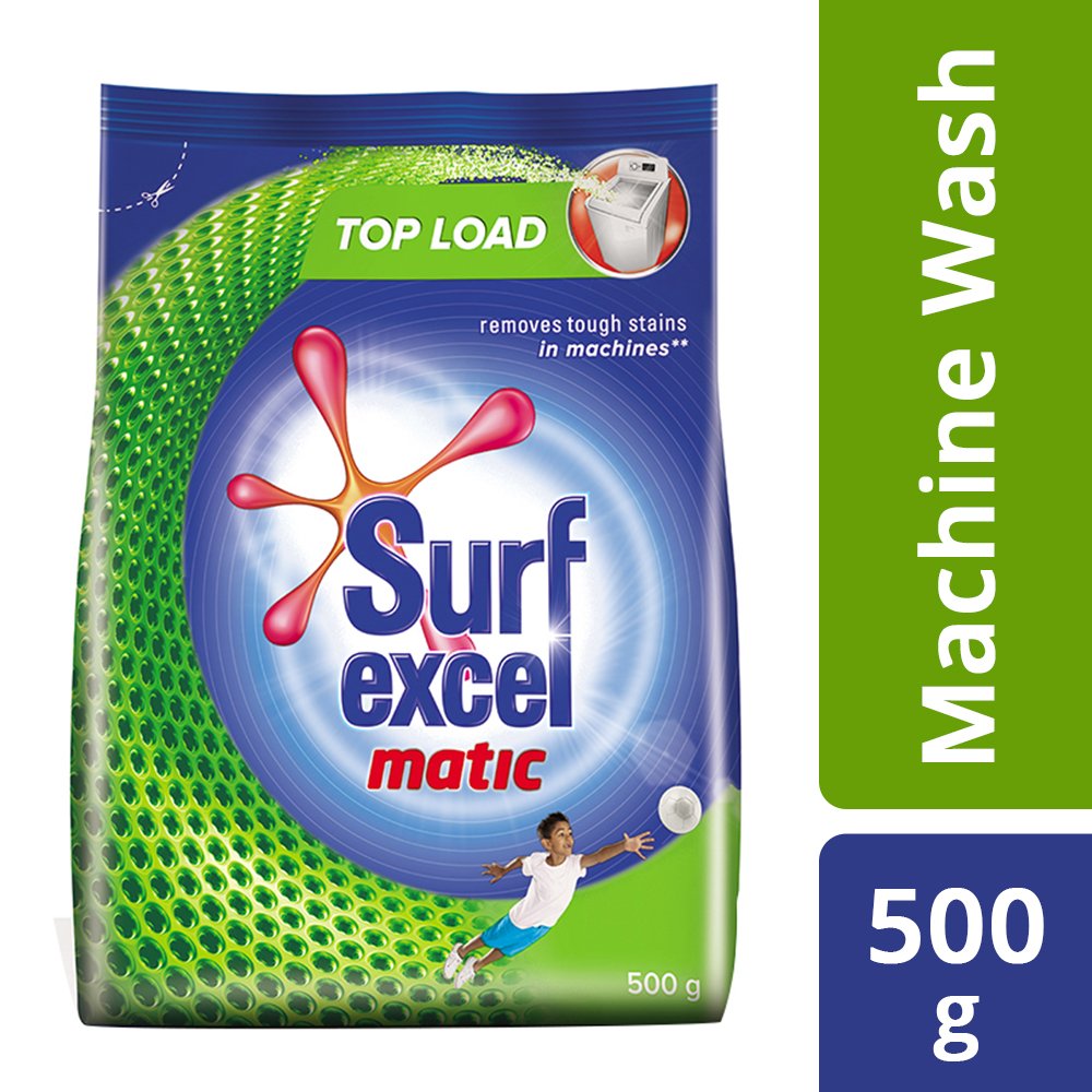 Surf Excel Matic Top Load Detergent Powder,Detergent Powder 500gm