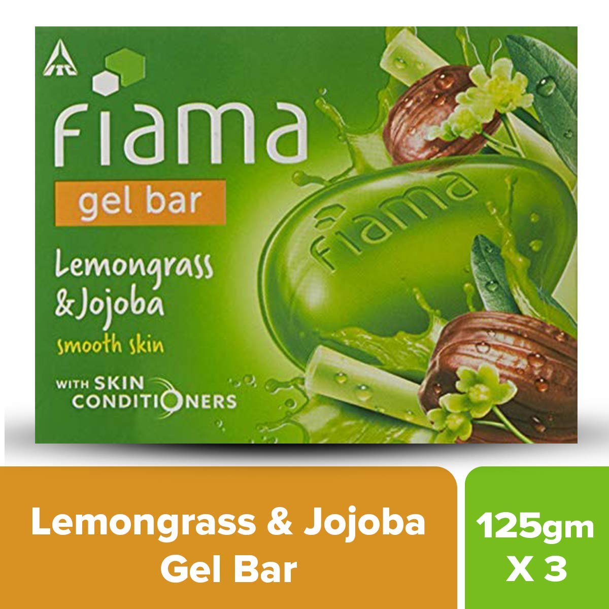Fiama Gel Bar Lemongrass & Jojoba 125g X 3N