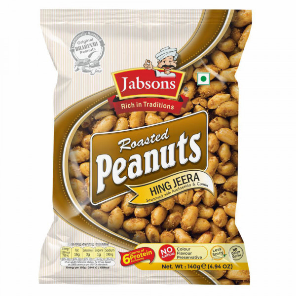 Jabsons Tandoori Roasted Peanuts Hing Jeera 140g