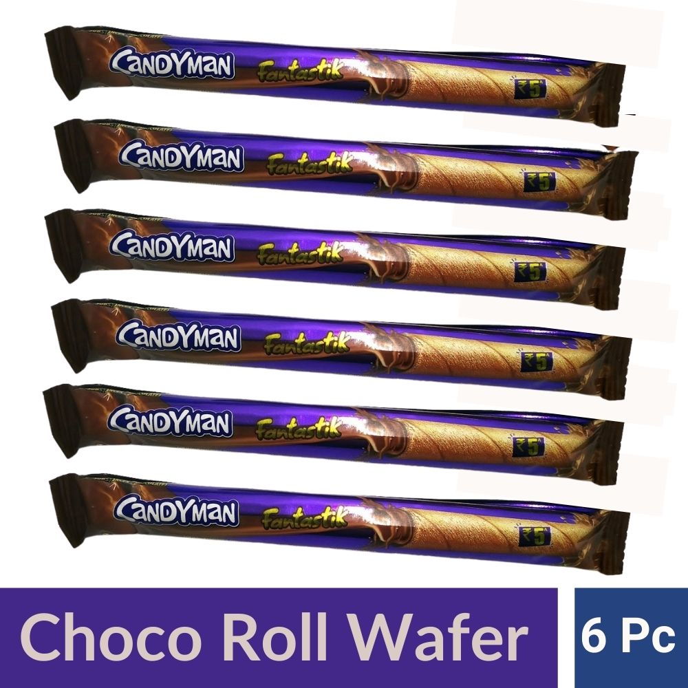 Candyman Fantastik Treat Pack, Choco Wafer Rolls