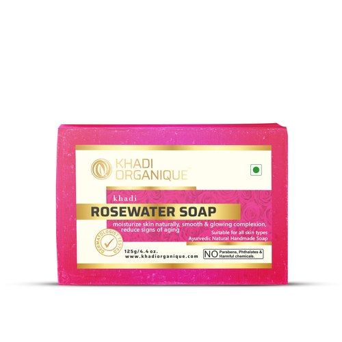 Khadi Organique Rose Water Soap 125gm