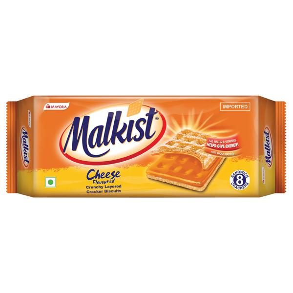 Malkist Cheese Flavoured Cruncy Layered Crackers 138g