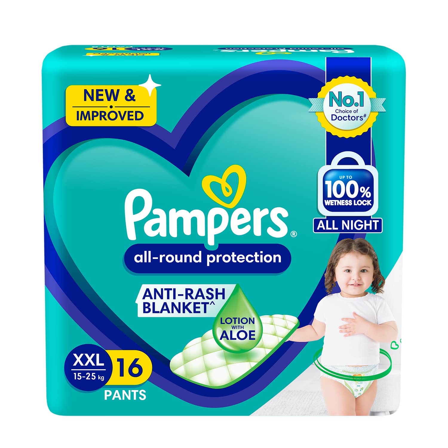 Pampers All Round Protection Pants (XXL) (15kg to 25kg) 16 Count