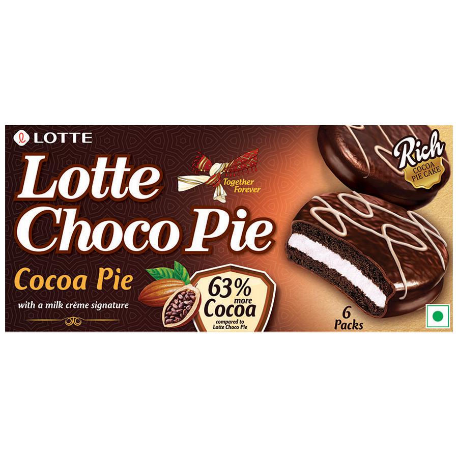 lotte choco pie cocoa pie 6 packs